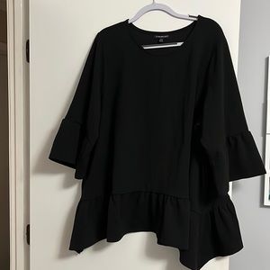 Black lane Bryant peplum blouse size 26/28